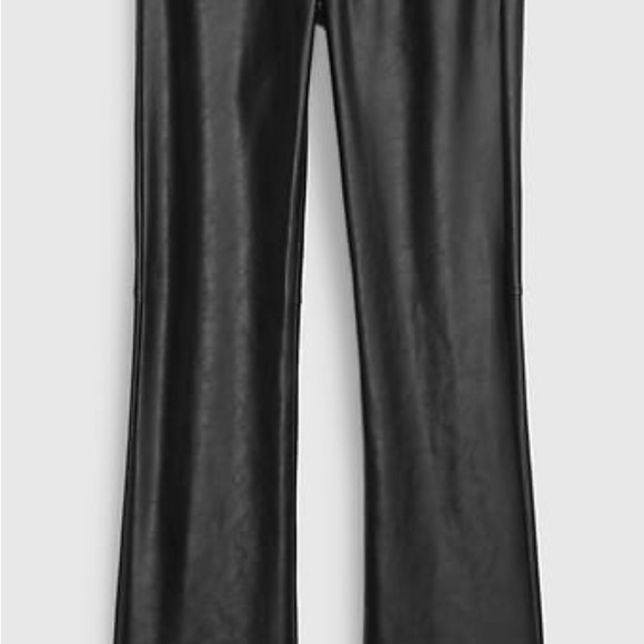 Gap Mid Rise Vegan Leather Baby Boot Pants 31/12S - Picture 3 of 9